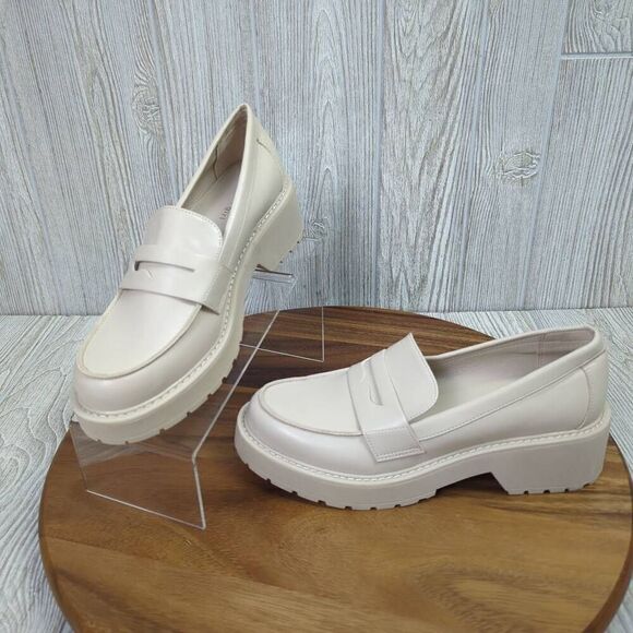 Madden Girl Heather Loafers Bone Paris Women’s US 8.5 - Picture 1 of 11